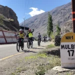 Zanskar cycling expedition between Mulbekh and Kargil in Ladakh along the Manali to Zanskar route via Shingo La with Himalayan Nature Escapes.